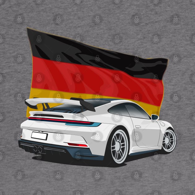 Porsche 911 gt3 German Flag by Rebellion Store